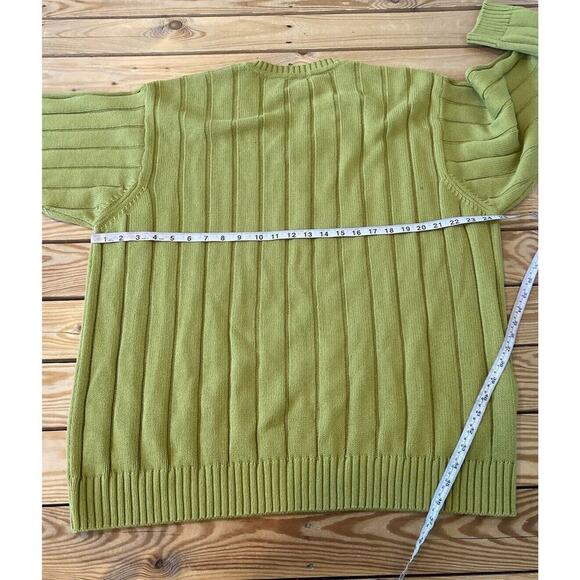 Brooks Brothers V Neck Sweater Size Large Men’s Lime Green - Picture 6 of 8
